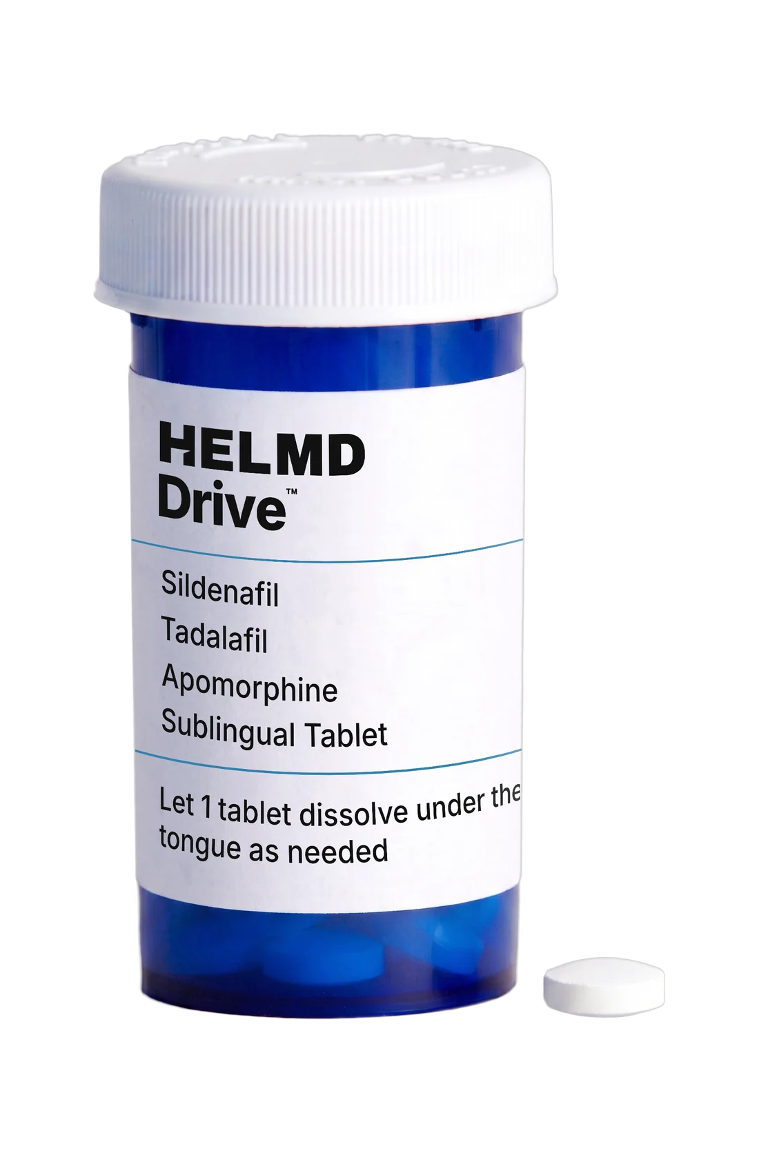 HELMD Drive bottle and sublingual tablet