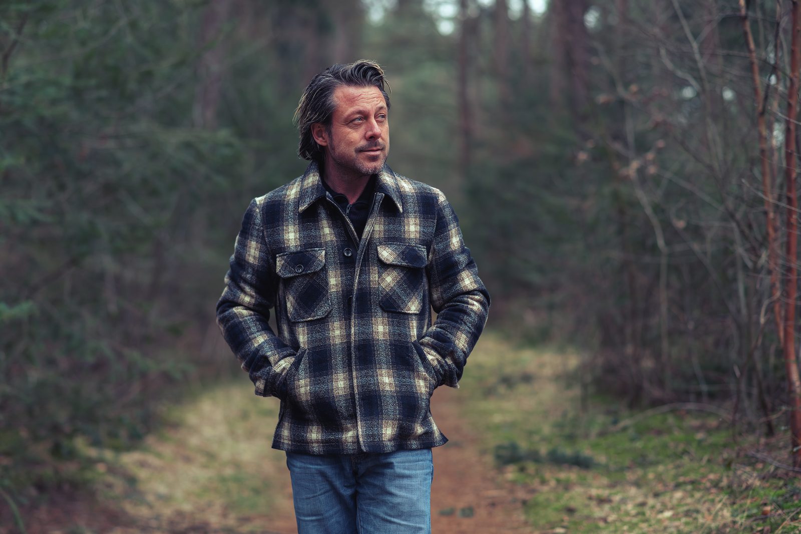 Man walking outdoors